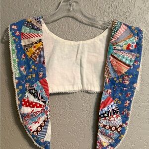 Handmade Quilt Collar Capelet Dresden Plate Patchwork Cottagecore Prairie Vintag